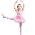 thumbnail image 1 of Fgnfyis Toddler Girl Dresses Classical Ballet Practice Tutu Leotard Skirt Dance Recital Performance Elegant Girls Summer Dress Pink_001 4-5 Years, 1 of 5