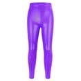 thumbnail image 1 of Fgnfyis Toddler Girls Dance Bike Shorts Breathable Playground Gymnastics Glitter Ballet Leggings Purple 5-6 Years, 1 of 2