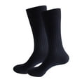 thumbnail image 1 of Fgnfyis Traditional Socks for Men Classic Short Socks Knitted Bavarian Socks Oktoberfest Socks with Leather Pants 1 Pair (39-50) Striped Combed Navy, 1 of 5