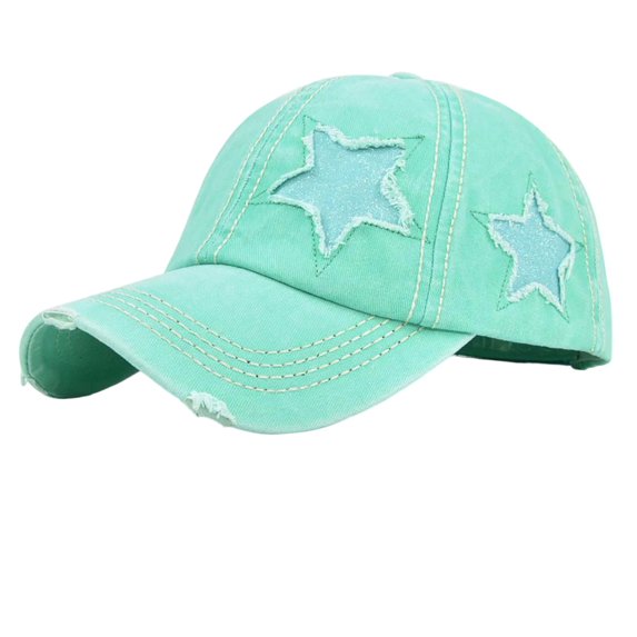 Fgnfyis Trucker Hats Women Ponytail Baseball Cap High Messy Bun Ponycap with Quick Drying Mesh for Casual Style Light Green