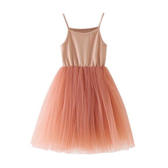 Fgnfyis Tutu Dress for Baby Girls Toddler Sleeveless Strap Party Gown Outfit for Toddlers and Children Party and Celebration Wear Pink 3-4 Years