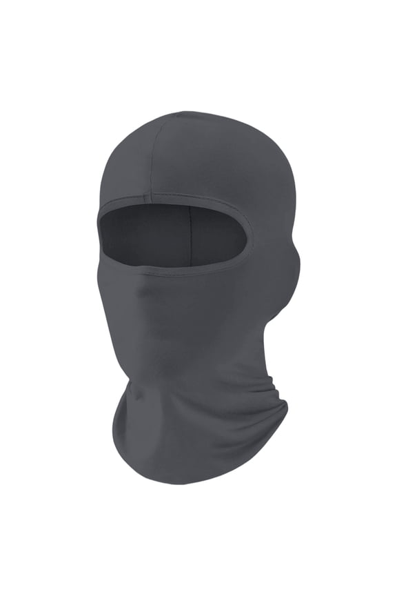 UPF 50+ Versatile Lightweight Sun Protection Face Scar Breathable Head Wrap for Women Men Outdoor Activities Adult Dark Gray