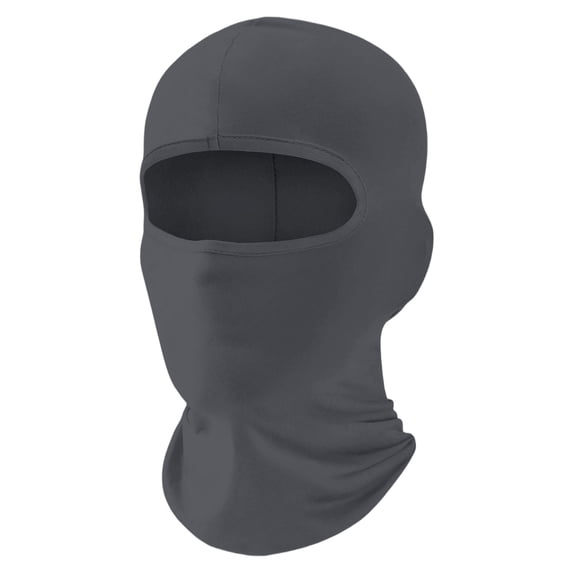 Fgnfyis UPF 50+ Versatile Lightweight Sun Protection Face Scar Breathable Head Wrap for Women Men Outdoor Activities Adult Dark Gray