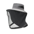 thumbnail image 1 of Fgnfyis UPF50+ Outdoor Mesh Sun Hat with Protective Netting for Fishing Wide Brim Adjustable Bucket Hat for All Seasons Grey M, 1 of 2