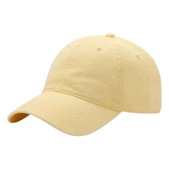 Fgnfyis Unisex Baseball Cap Classic Adjustable Dad Hat For Everyday Casual Wear And Sport Activities Light Yellow One Size