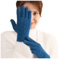 thumbnail image 1 of Fgnfyis Unisex Winter Knitted Gloves Solid Color Thermal Insulated Handwear for Extreme Cold Weather Blue One Size, 1 of 7
