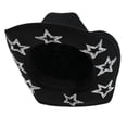 thumbnail image 1 of Fgnfyis Western Cowboy Hat Men and Women with 8 Glittering Rhinestone Stars Full Rhinestone Decorations Stylish Party Hat Durable Fashion Accessory Black, 1 of 6