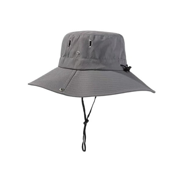 Fgnfyis Wide Brim Sun Hat for Outdoor Travel with UPF Lightweight Foldable Boonie Cap for Beach GY2 L