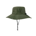 thumbnail image 1 of Fgnfyis Wide Brim Sun Hat for Outdoor Travel with UPF Lightweight Foldable Boonie Cap for Beach Green L, 1 of 3