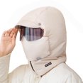 thumbnail image 1 of Fgnfyis Windproof Full Cover Outdoor Riding Hat with Glasses Winter Windproof Winter Hats for Women White, 1 of 3