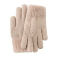 thumbnail image 1 of Fgnfyis Winter Children Double Layer Gloves Warm Lined for Students Writing Riding and Cold Weather Protection Beige, 1 of 3