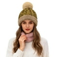 thumbnail image 1 of Fgnfyis Winter Glitter Hat with Ear for Cold Weather Warm Thickened Cap Hats for Women Gold, 1 of 5