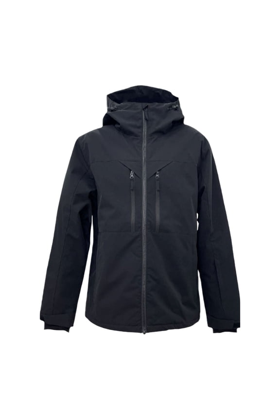 Winter Jackets for Men Ski Snowboard Jacket Warm Hooded Mountaineering Jacket Thick Windproof for Men and Women Mens Coat Black XXL