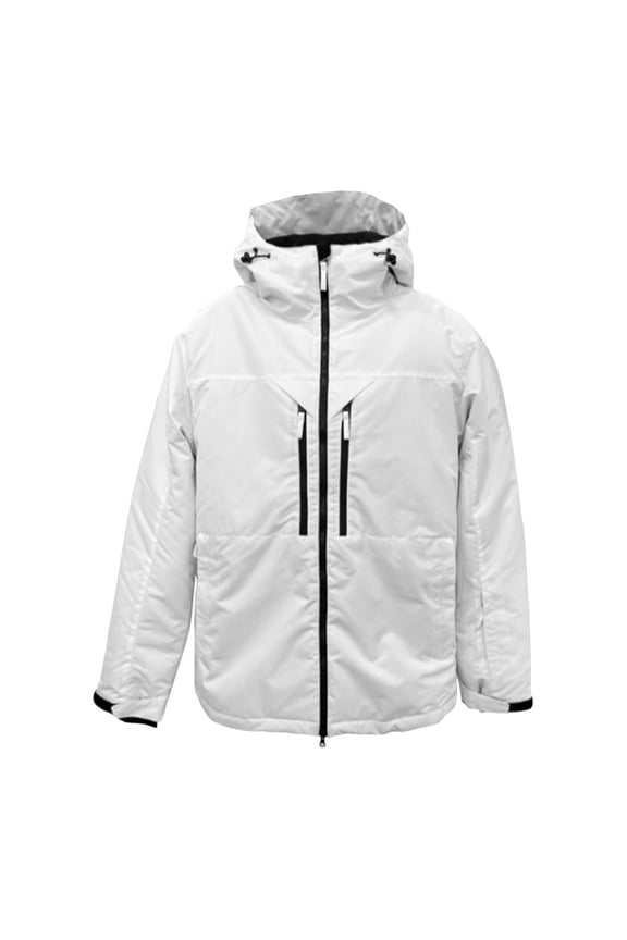 Winter Jackets for Men Ski Snowboard Jacket Warm Hooded Mountaineering Jacket Thick Windproof for Men and Women Mens Coat White S