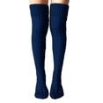 thumbnail image 1 of Fgnfyis Stockings for Ladies In High Style Women Warm Socks for The Girls In Warm Thigh OVER KNEE Long Christmas Knit Socks Blue One Size, 1 of 9