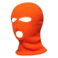 thumbnail image 1 of Fgnfyis Winter Warm Headgear for Men and Women Outdoor Cycling Skiing Three Hole Open Eye Knitted Winter Hats for Women Orange, 1 of 4