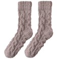 thumbnail image 1 of Fgnfyis Winter Warm Stockings for Men and Women Cozy Socks Thermal Socks Thick Sleeping Socks Indoor Home Comfort Soft Long Socks for Cold Weather Brown One Size, 1 of 4