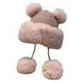 thumbnail image 1 of Fgnfyis Winter Women Lined Knit Hat Thermal Ear Cold Weather Outdoor Pink One Size, 1 of 3
