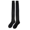 thumbnail image 1 of Fgnfyis Winter Wool Stockings Over The Knee Thickened Thermal Women's Woolen Coil High Socks For Cold Weather Black One Size, 1 of 3