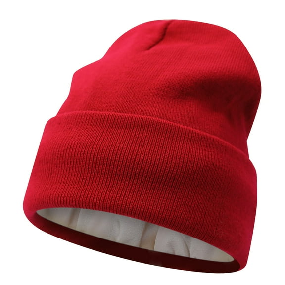 Fgnfyis Women Fashion Knitted Hat Winter Warm Woolen Ear Cap Red One Size
