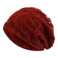 thumbnail image 1 of Fgnfyis WomenâS Foldable Mesh Handmade Floral Lace Chemotherapy Hair Loss Caps, Slouchy Hat - Hats for Women _001, 1 of 3