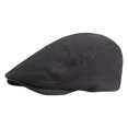 thumbnail image 1 of Fgnfyis Women Spring Autumn British Retro Solid Color Knitted Baseball Cap Casual Hats for Women Black, 1 of 5