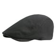 thumbnail image 1 of Fgnfyis Women Spring Autumn British Retro Solid Color Knitted Baseball Cap Casual Hats for Women Black, 1 of 5