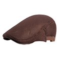 thumbnail image 1 of Fgnfyis Women Summer Thin Retro Hollow Mesh Breathable Adjustable Sun Cap Casual Sun Hats for Women Coffee, 1 of 4
