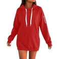 thumbnail image 1 of Fgnfyis Women Zip Up Hoodie Soft Cozy Pullover Long Sleeve Casual with Pocket for Outdoor Winter Red M, 1 of 5