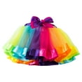 thumbnail image 1 of Fgnfyis Women's Candy Color Multicolor Skirt Support Half Body Puff Petticoat Colorful Tutu Skirt for Layering A A, 1 of 3