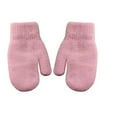 thumbnail image 1 of Fgnfyis Women's Double Layer Stretch Knit Mittens Soft Thermal Winter Warmth Gloves For Outdoor Activities Pink One Size, 1 of 3