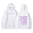 thumbnail image 1 of Fgnfyis Women's Fashion Reversible Letter Print Hoodie with Pocket Long Sleeve Lined Pullover for Warmth Style and Comfort White M, 1 of 3