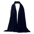 thumbnail image 1 of HJYCHN Women's Fashion Scarves Women Solid Color Convenient Long Scarf Fashion Head Cover Scarfs for Women Navy One Size, 1 of 3