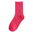 thumbnail image 1 of Fgnfyis Women's Fashion Stacked Stockings Over The Knee Socks for Casual Wear with Loafers Breathable Comfortable Stretchable Long Socks Hot Pink, 1 of 3