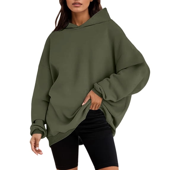 Fgnfyis Women's Hoodie with Graphic Print Casual Sports Solid Streetwear Pullover Sweatshirt for Comfortable and Fashionable Daily Wear GN1 M