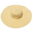 thumbnail image 1 of Fgnfyis Women's Korean Style Oversized Sun Hat Wide Brim Straw Floppy Foldable Cap for Beach Summer Outdoor Activities Light Yellow One Size, 1 of 4