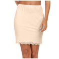 thumbnail image 1 of Fgnfyis Women's Midi Skirt Short Underwear with Elastic Waist Flowing Ruffles Strap Lace Detail for Layering Beige S, 1 of 5