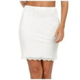 thumbnail image 1 of Fgnfyis Women's Midi Skirt Short Underwear with Elastic Waist Flowing Ruffles Strap Lace Detail for Layering White XXL, 1 of 8