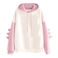 thumbnail image 1 of Fgnfyis Women's Printed Cardigan Formal Suit Long Sleeve Lapels Business Jacket Coat Blouse Pink XXL, 1 of 3