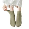 thumbnail image 1 of Fgnfyis Women's Short Tube Seamless Socks Lightweight and Warm Ankle Socks for Women for Indoor and Wear Green, 1 of 5