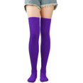 thumbnail image 1 of Fgnfyis Women's Solid Color Long Socks Thigh High Over The Knee Socks Christmas Stockings Festive and for Holiday Season B, 1 of 3