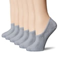 thumbnail image 1 of Fgnfyis 3 Pairs Of Womens Summer Solid Color Sports Casual Shallow Mouth Boat Socks for Wear Grey M, 1 of 3