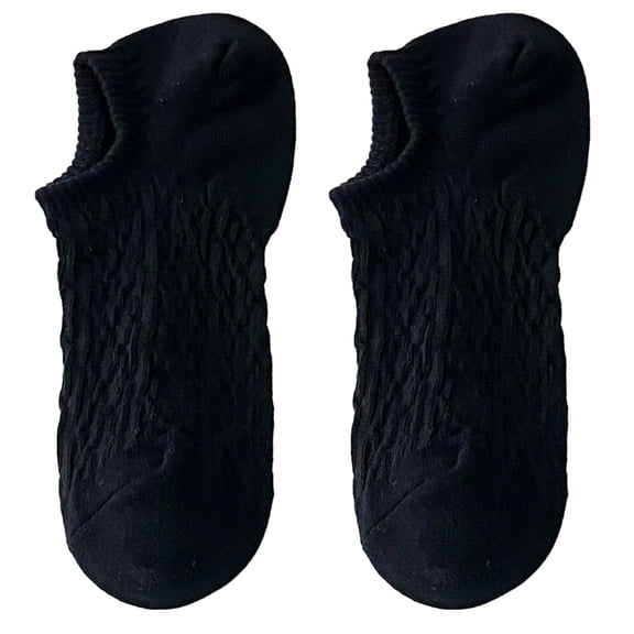 Fgnfyis Womens Comfortable Breathable Macaron Color Boat Socks Ankle Socks for Women Low Cut No Show Black