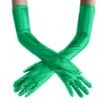 thumbnail image 1 of Fgnfyis Womens Long Stretchy Shiny PU Leather Gloves for Women Party Formal Event Evening Accessories GN2, 1 of 3
