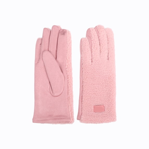 Fgnfyis Womens Snow Gloves Winter Thermal Lambswool Cold Weather Riding Skiing Sports Windproof Touchscreen Compatible Warm Mittens Winter Gloves for Women Pink