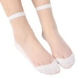 thumbnail image 1 of Fgnfyis Womens Socks Solid Color Basic Style Stockings Multiple Color Selection Glass Stockings Design White One Size, 1 of 3