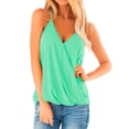 thumbnail image 1 of Fgnfyis Womens Tops Women's Summer Solid V Neck Tank Tops Sleeveless Loose Casual Women Tank Tops Green XL, 1 of 4