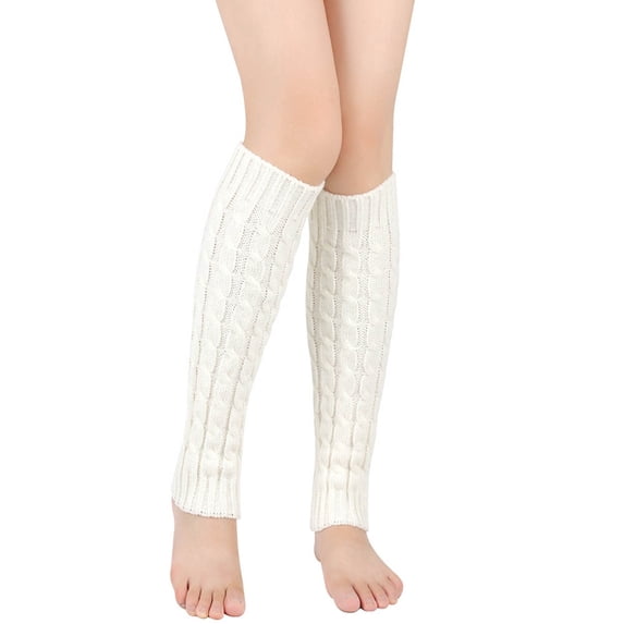 Fgnfyis Womens Winter Thickening Warm Medium Length Over Knee Socks for Women Keep Warm Sock High The Knee Lightweight Socks White
