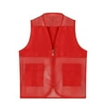 thumbnail image 1 of Fgnfyis Work Jackets for Men Unisex Mesh Breathable Fishing Vest with Pockets for Photography Travel Hiking Mens Winter Coat Red M, 1 of 4