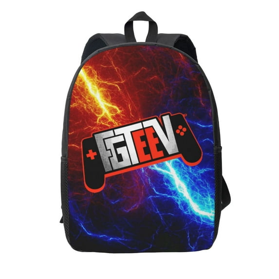 Fgteev Backpack, Large Capacity 17 Inch Laptop Backpack, Durable Casual Daypack, Water Resistant, 17.3x12.2x5.5 Inch